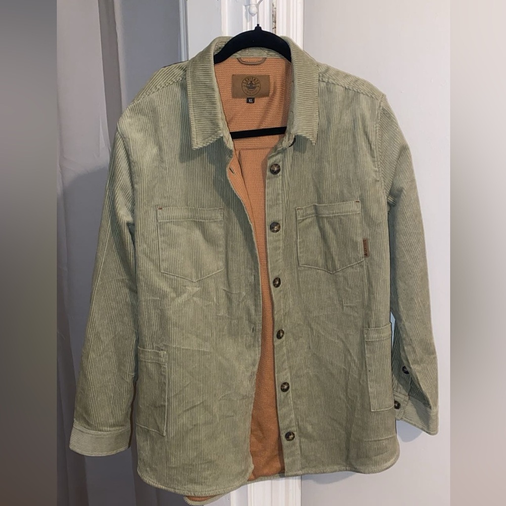 Levitate Brand Green Corduroy Button up Jacket